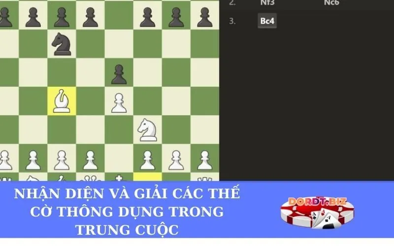 Nhận diện và giải các thế cờ thông dụng trong Trung cuộc